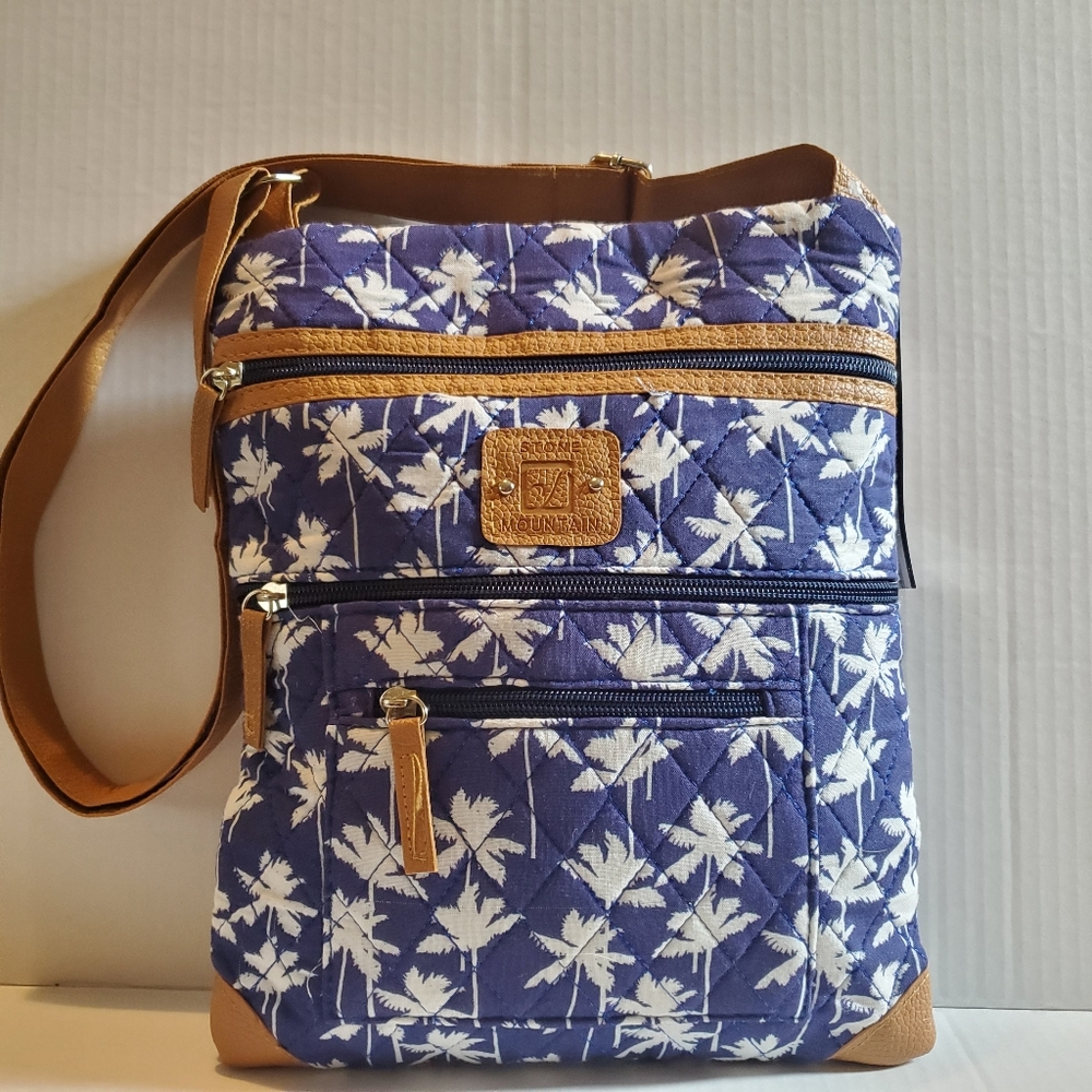 Stone Mountain Lockport Crossbody Palm Tree Bag